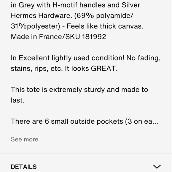 Hermes Herline Tote - Picture 9 of 10